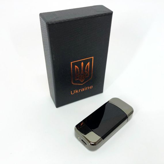 Дугова електроімпульсна запальничка із USB-зарядкою Україна LIGHTER HL-439. XA-734 Колір: чорний | Зображення 7