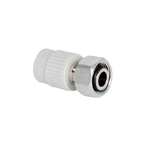 Муфта под Евроконус PPR с накидной гайкой Thermo Alliance 20х3/4" ВР с латунным штоком