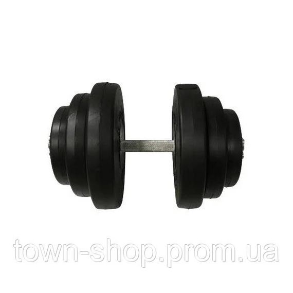 Гантель наборная композитная в пластиковой оболочке Rock Pro-R 19,5 кг NE-PL-R-019