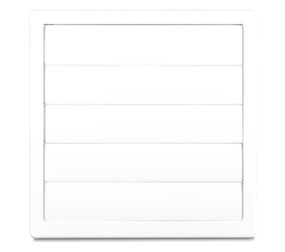 Вентиляційна решітка з регульованням АirRoxy KzZR 170x170 біла (02-331)