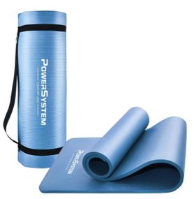 Килимок для йоги та фітнесу Power System PS-4017 NBR Fitness Yoga Mat Plus Blue (180х61х1) (PS-4017_Blue)