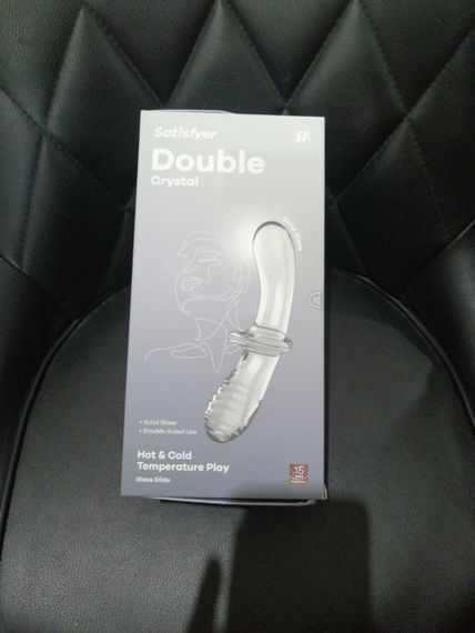Дилдо Satisfyer Double Crystal (Transparent) (м'яте паковання!!!) Sex Aura | Зображення 1