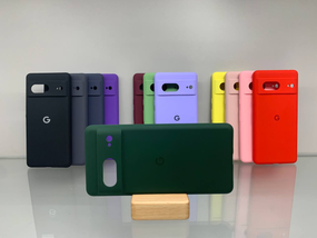 Google Pixel 7 | Протиударний чохол з логотипом | Soft Touch | зелений