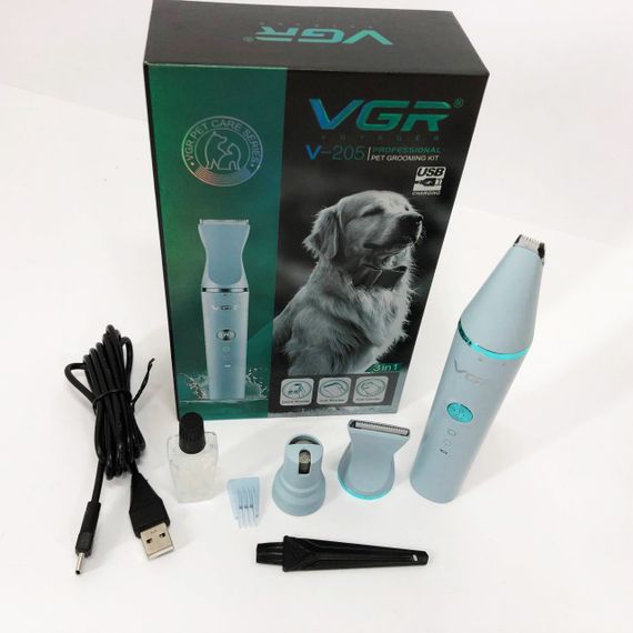 Электрическая машинка для стрижки животных с насадками, Триммер-машинка для животных CV-64 | Зображення 5