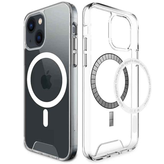 Чехол TPU Space Case with MagSafe для Apple iPhone 15 (6.1") Прозрачный