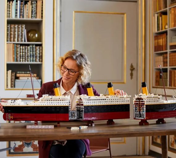 Блоковий конструктор Титанік 1.15 метра, 9090PCS