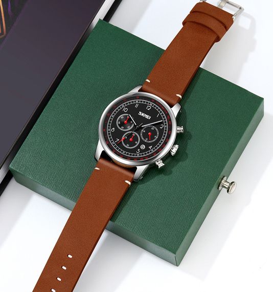 Skmei 9318BKBN Black-Brown | Зображення 3