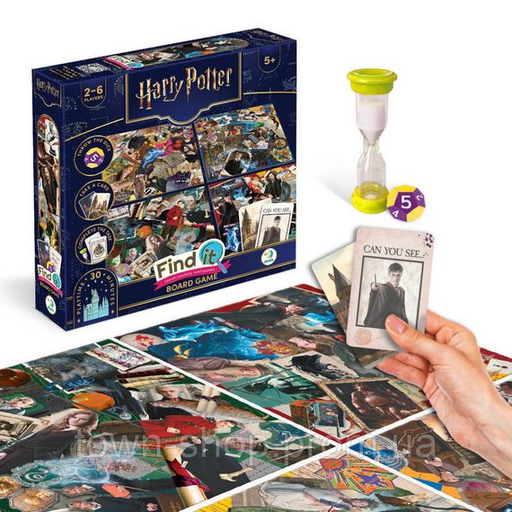 Детская настольная игра "Find it: Harry Potter" 200585 4 двухсторонних поля 80 игровых карт 2-6 игроков | Зображення 2