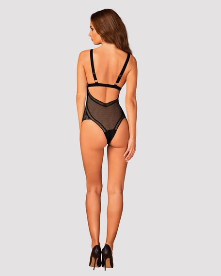 Боди Obsessive Estiqua Черное XS/S | Зображення 3