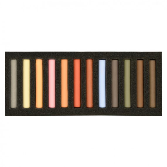 Пастель суха Santi Grey Tones 353697 12 кольорів | Зображення 1