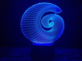 Змінна пластина для 3D каганця "Спіраль" 3DTOYSLAMP