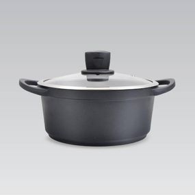 Каструля Maestro MR-4320, 2.7 л, 20 см, алюмінієва з кришкою та антипригарним покриттям