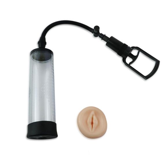 Вакуумная помпа с ручным насосом Men Powerup Black sexstyle | Зображення 10