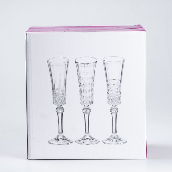 Бокалы для шампанского на высокой ножке 6 штук по 145 мл HP51B | Зображення 2