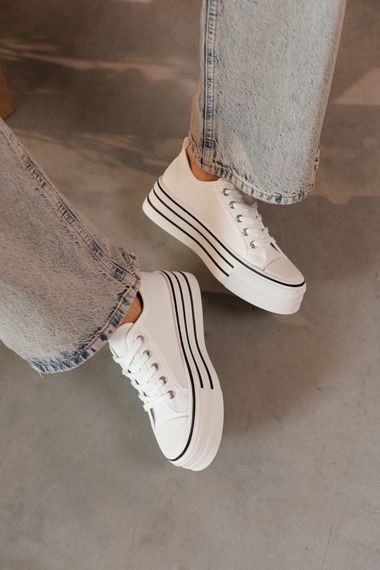 Кеди жіночі 591718 Білі 36 37 38 39 40 | Зображення 9