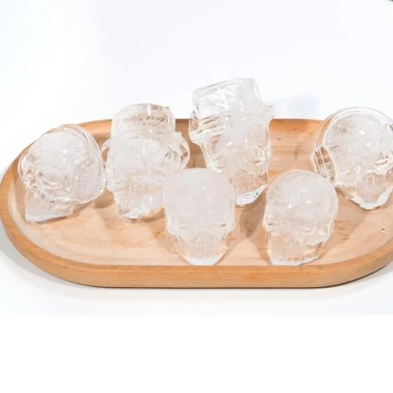 Форма для кубиків льоду Череп, Чорна форма для льоду з 6 осередками   знижка | Зображення 8