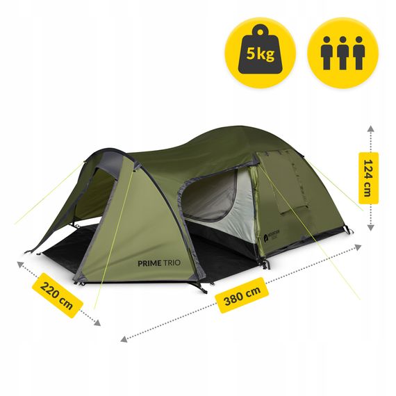 Намет туристичний Mountain Goat Prime Trio 3-місний Olive (P-5905973406574) | Зображення 7