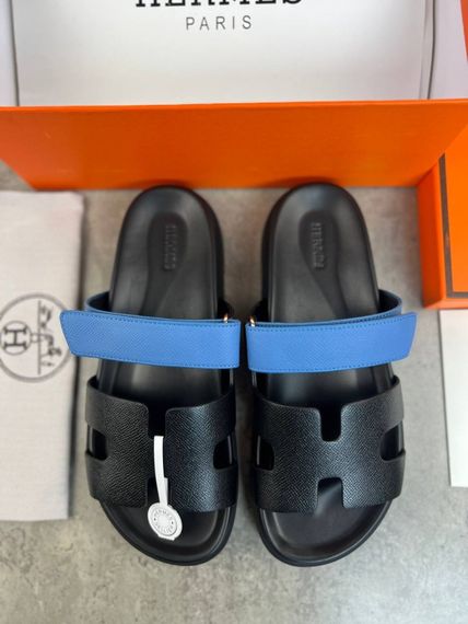 Сланці Hermes Chypre black/blue чоловічі ob416 | Зображення 1