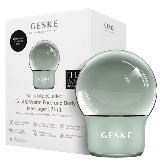 Масажер для обличчя і тіла GESKE Cool&Warm Face and Body Massager 7в1 starlight, Зелений