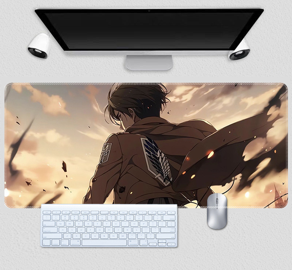 Ігрова поверхня для мишки з Аніме принтом "Атака Титанів / Attack on Titan" 800*300*3 мм 0654