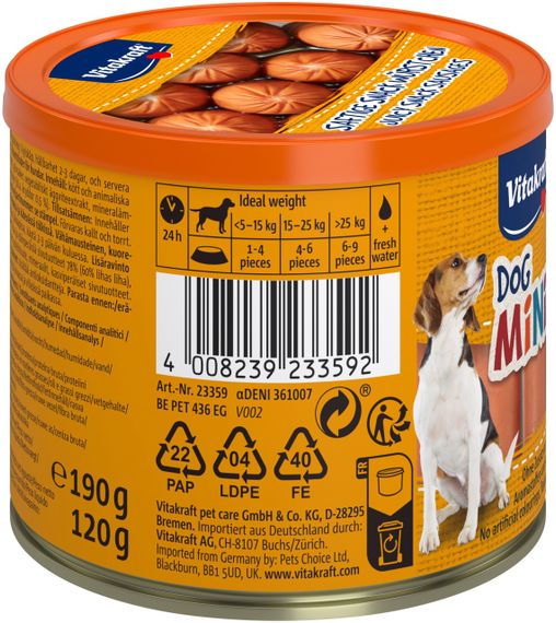 Ласощі для собак з м'ясом Vitakraft Dog Minis, 120 гр | Зображення 4