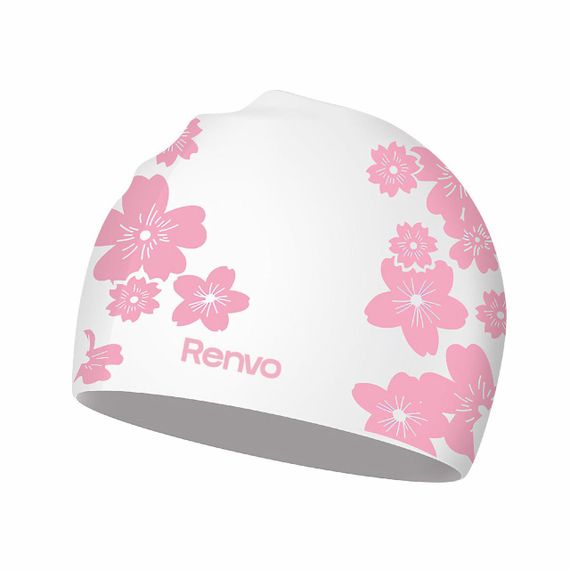 Доросла Шапочка для плавання Renvo Selva Уні Білий Рожевий OSFM (2SC500-0305) | Зображення 1