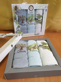 Набір рушників Nilteks 128493 Туреччина 50*30  Махра Різні кольори