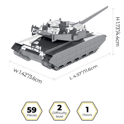Конструктор Metal Time коллекционная модель Oplot T-84 (MT058) | Зображення 1