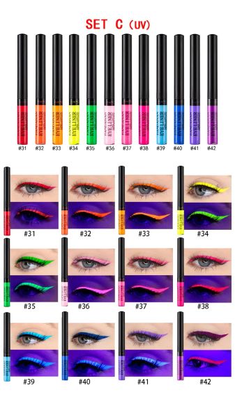 Кольорова водостійка підводка для очей HANDAIYAN Eyeliner Long Lasting Professional колір №41 | Зображення 2