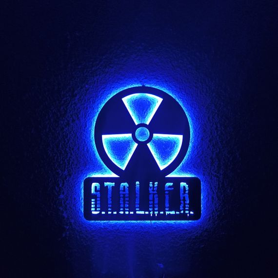 Панно декоративне картина на стіну Сталкер LED підсвітка 16 кольорів телефон 350х400 acr-p000201 | Зображення 6