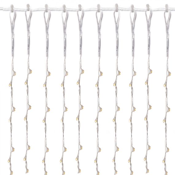 Гірлянда водоспад (штора) Springos 2 x 2 м 400 LED CL0097 Warm White | Зображення 4