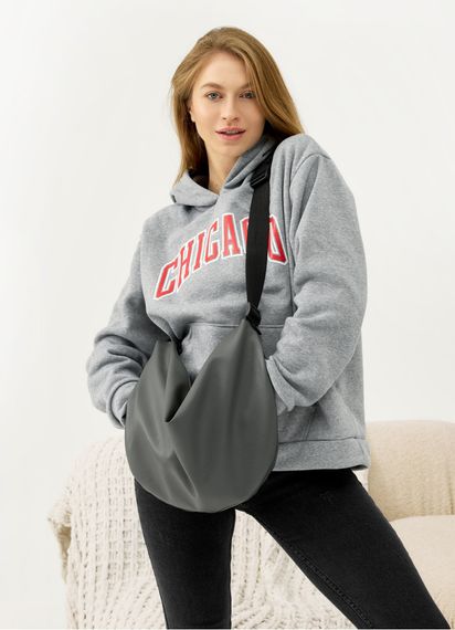 Сумка жіноча Sambag HOBO BAG-GLOVE Графіт 28 х 58 х 4 см (53400009)