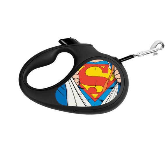 Рулетка для собак Waudog R-Leash L с рисунком "Супермен Герой", лента, 5 м