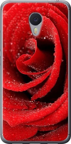 Чехол на Meizu M3 Note Красная роза "529u-256-17620"
