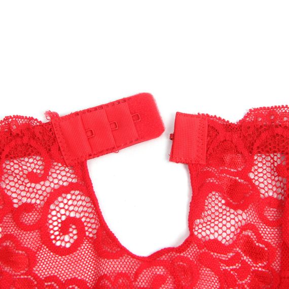 Кружевной пояс для чулок StarNight красный, XS-S sexstyle | Зображення 4
