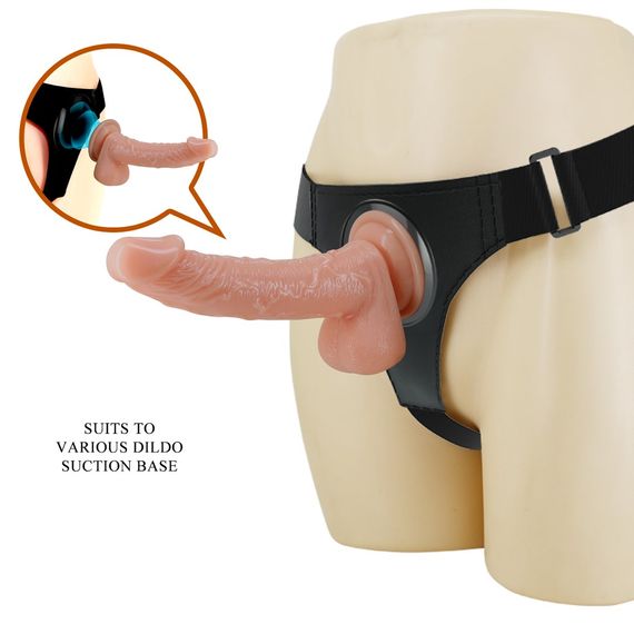 Страпон Pretty Love Harness Briefs Kevin 7.2 Dildo, тілесний | Зображення 2