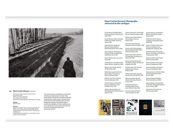 Каталог фотографии аукциона Phillips декабрь 2017 г. Henri Cartier-Bresson: The Eye of the Century | Зображення 2