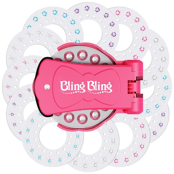 Стразы для волос Bling Bling Бриллиантовый стайлер – степлер для украшения стразами для девочек | Зображення 1