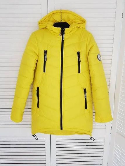 Елегантна жіноча парка, арт. 300, жовтий | Зображення 6