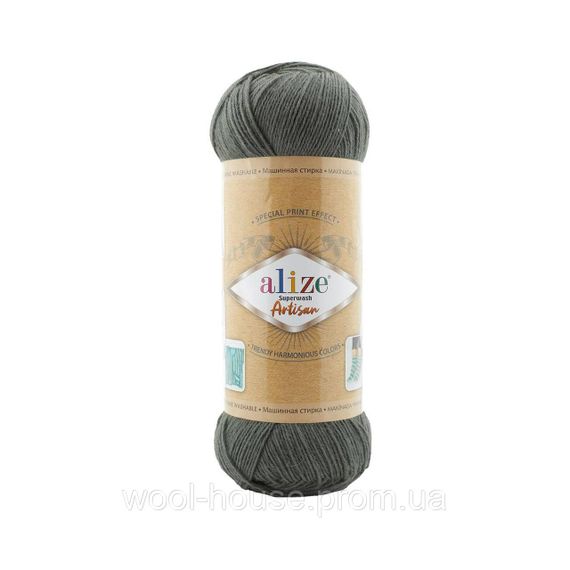 Шкарпеткова пряжа Alize Artisan Superwash, артишок 274