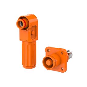 Комплект роз'ємів для АКБ (тато+мама), SRDB-100С, 100А, 1500V, IP67, Orange