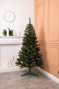 Штучна ялинка «Різдвяна ніч» 1,8 м – преміум-якість, реалістичний вигляд, зелена ялинка з ПВХ на підставці