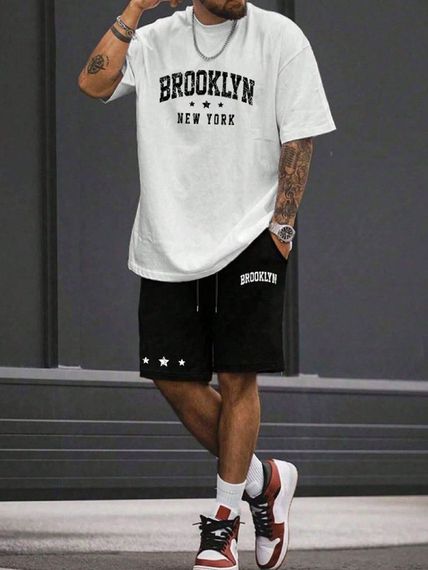 Комплект футболка та шорти ДТФ (оверсайз)