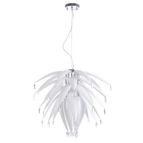 Люстра подвесная с подсветкой LED E27 60W WH (BL-123S/3)