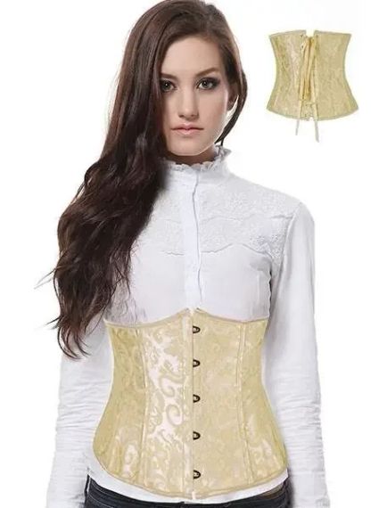 Корсет під груди Star Night, з гачками та шнурівкою, чорний, XS (без коробки) sexstyle | Зображення 3