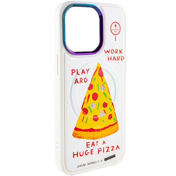 TPU+PC чохол Funny pictures with MagSafe для Apple iPhone 13 Pro Max (6.7") TPU+PC, Pizza | Зображення 1