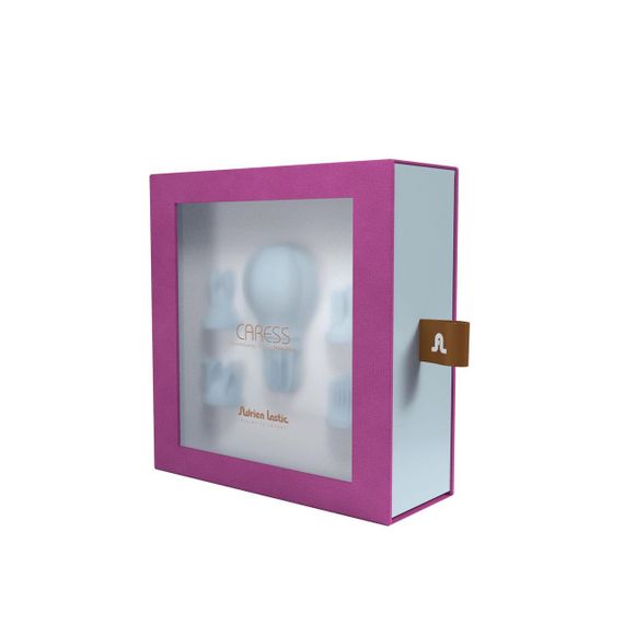 Вібратор Adrien Lastic Caress Blue з насадками для стимуляції ерогенних зон, які обертаються. Sex Aura | Зображення 7