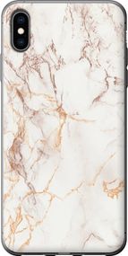 Чехол на iPhone XS Max Белый мрамор "3847u-1557-17620"