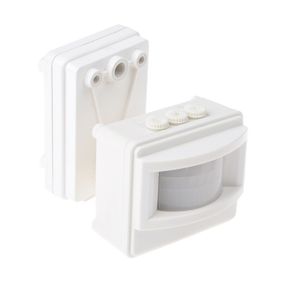 Датчик руху на світло вуличний IP44 DE-02 WHITE