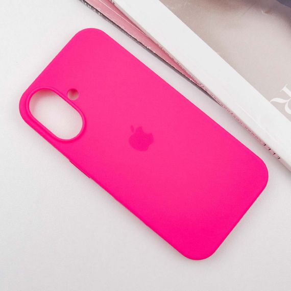 Чохол Silicone Case Full Protective (AA) для Apple iPhone 16 Plus (6.7") Рожевий / Barbie pink | Зображення 1
